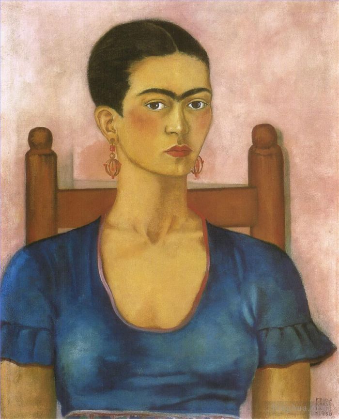 Frida Kahlo de Rivera Peinture à l'huile - Autoportrait 1930