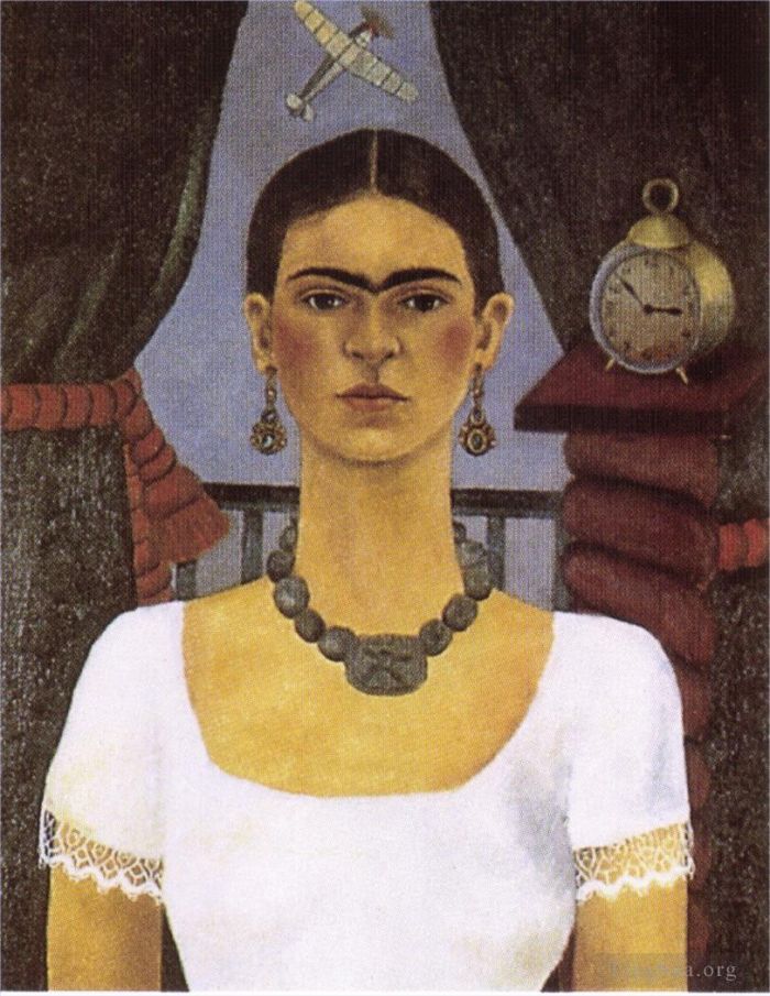 Frida Kahlo de Rivera Peinture à l'huile - Le temps passe vite