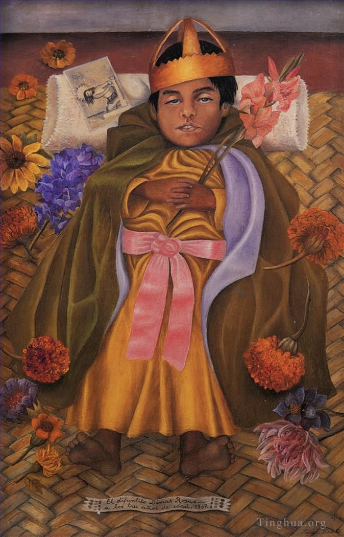 Frida Kahlo de Rivera Peinture à l'huile - Le défunt Dimas