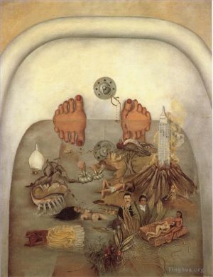 Frida Kahlo de Rivera œuvre - Ce que l'eau m'a donné