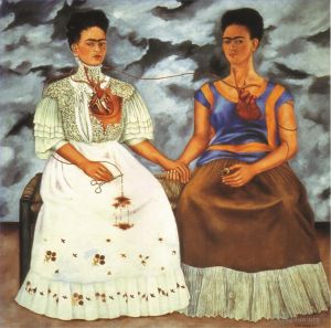 Frida Kahlo de Rivera œuvre - Les deux fridas 1939