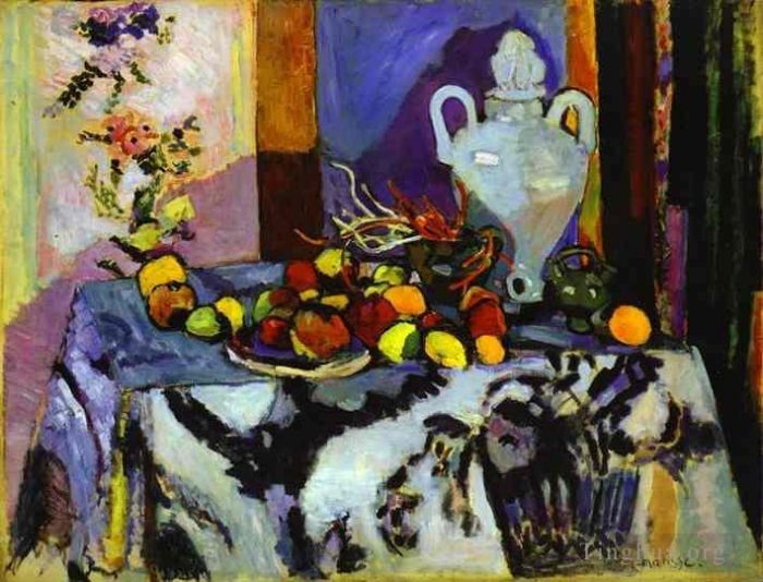 Henri Matisse Peinture à l'huile - Nature morte bleue 1907