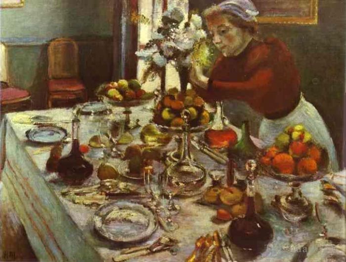 Henri Matisse Peinture à l'huile - Table à dîner 1897