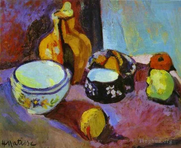 Henri Matisse Peinture à l'huile - Plats et Fruits