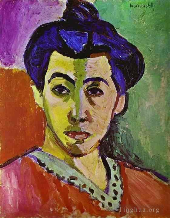 Henri Matisse Peinture à l'huile - Madame Matisse La Ligne Verte La Raie verte 1905