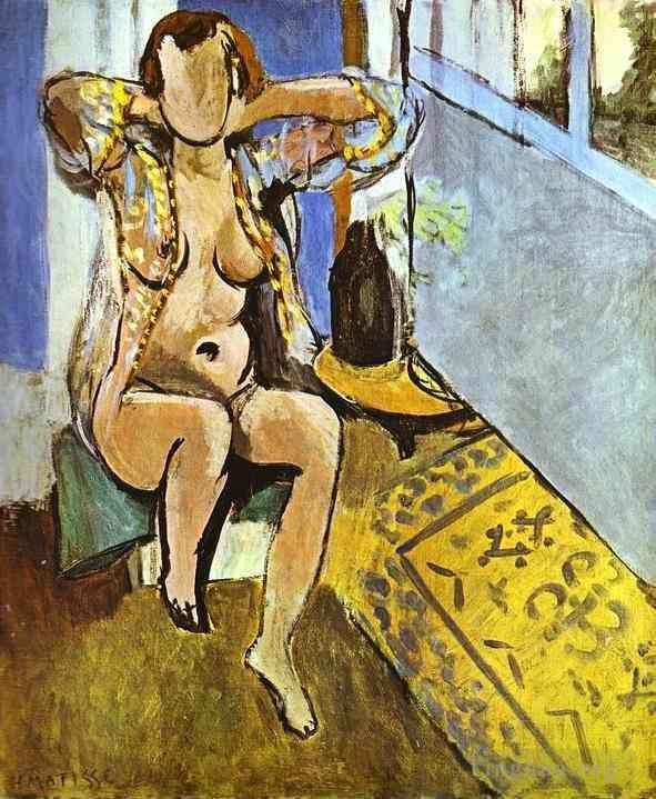 Henri Matisse Peinture à l'huile - Tapis Espagnol Nu