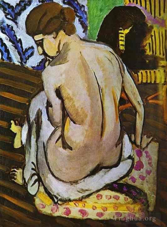 Henri Matisse Peinture à l'huile - Nu de retour 1918