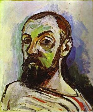 Henri Matisse œuvre - Autoportrait dans un T-shirt rayé 1906