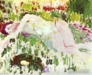 Peinture à l'huile contemporaine - Le nu couché 1906