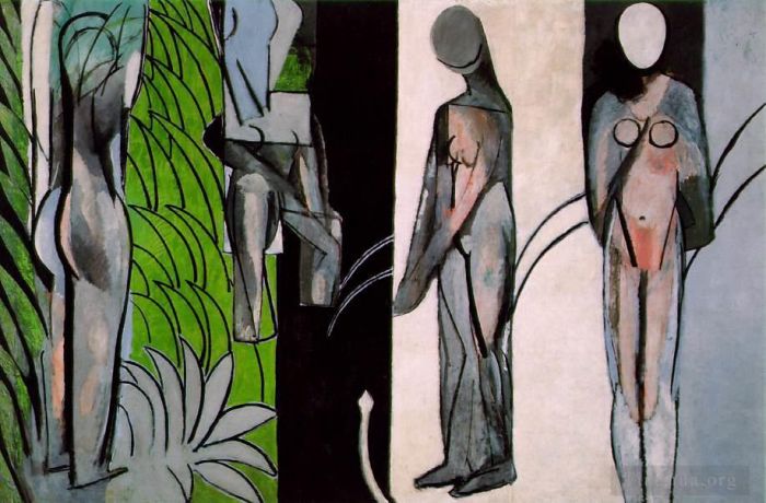 Henri Matisse Types de peintures - Baigneurs au bord d'une rivière