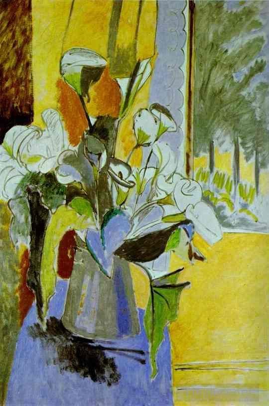 Henri Matisse Types de peintures - Bouquet de fleurs sur la véranda 191213