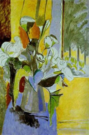 Henri Matisse œuvre - Bouquet de fleurs sur la véranda 191213