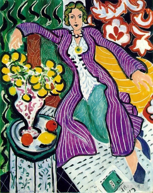 Henri Matisse Types de peintures - Femme au manteau violet