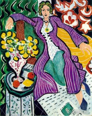 Henri Matisse œuvre - Femme au manteau violet