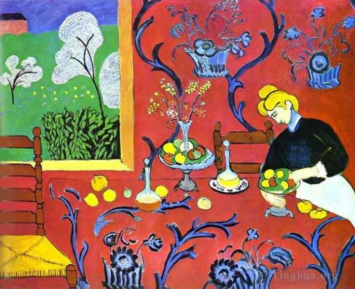 Henri Matisse Types de peintures - Harmonie en rouge
