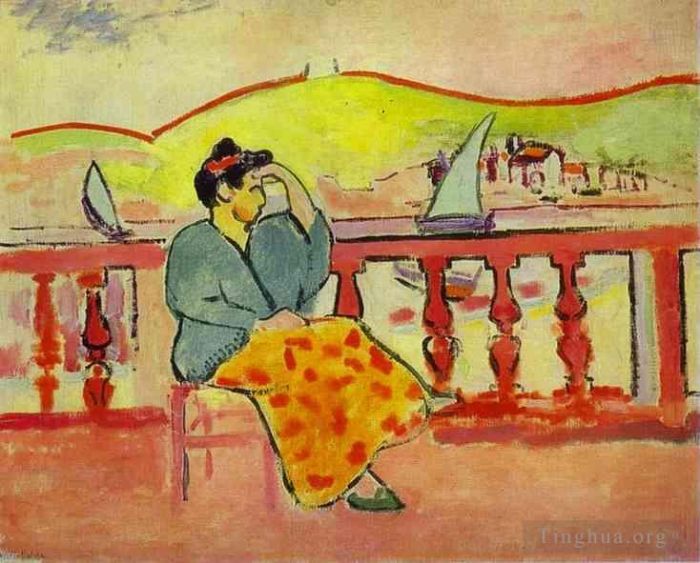 Henri Matisse Types de peintures - Dame sur la terrasse