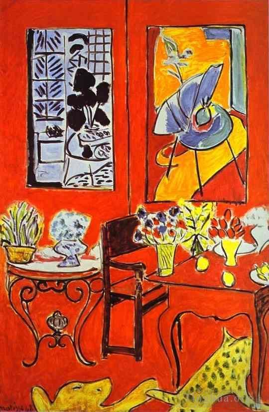 Henri Matisse Types de peintures - Grand intérieur rouge