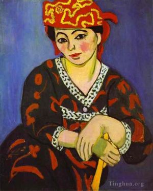 Henri Matisse œuvre - Madame Matisse madras rouge