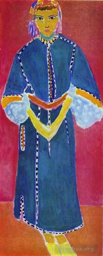 Henri Matisse Types de peintures - Femme marocaine Zorah debout Panneau central d'un triptyque