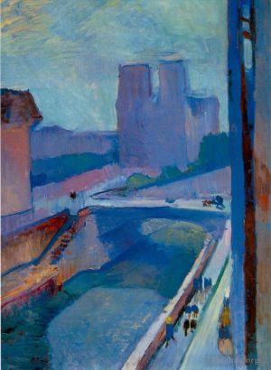 Henri Matisse œuvre - Notre Dame une fin d'après midi Un aperçu de Notre Dame en fin d'après-midi 1902130Kb