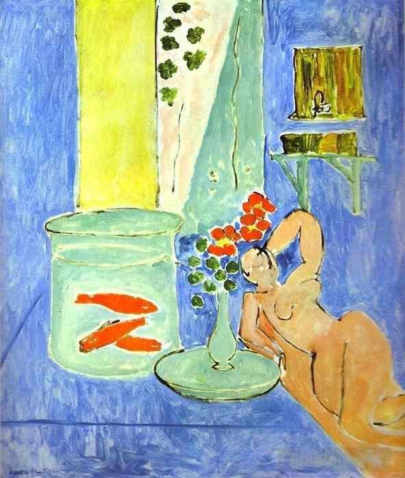 Henri Matisse Types de peintures - Poisson rouge et une sculpture