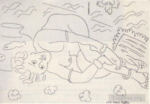 Henri Matisse œuvre - Etude d'un nu vu à l'envers