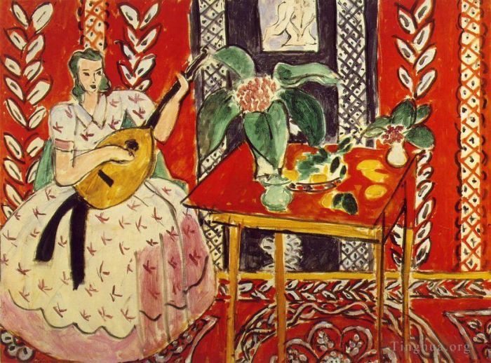 Henri Matisse Types de peintures - Le Luth Le luth Février 1943