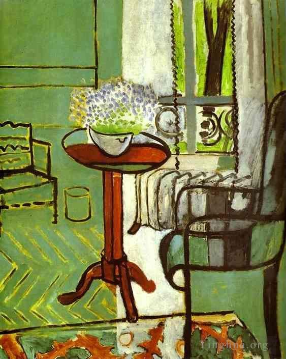 Henri Matisse Types de peintures - L'intérieur de la fenêtre avec Forget Me Nots 1916