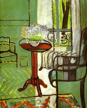 Henri Matisse œuvre - L'intérieur de la fenêtre avec Forget Me Nots 1916