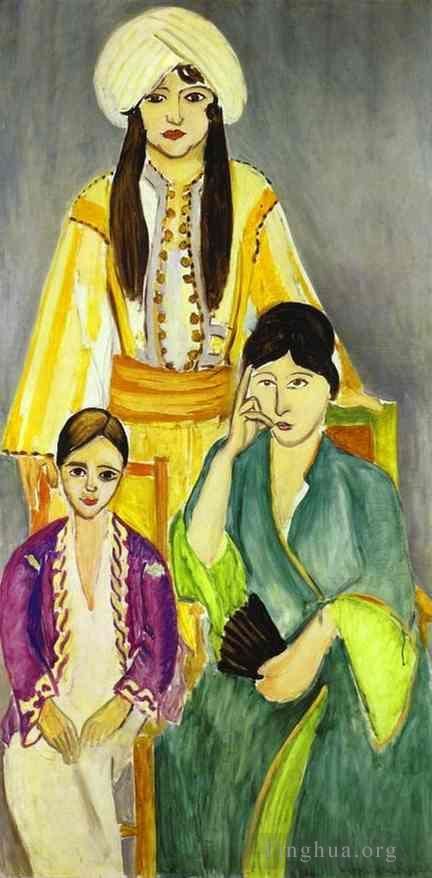 Henri Matisse Types de peintures - Triptyque des Trois Soeurs Partie gauche