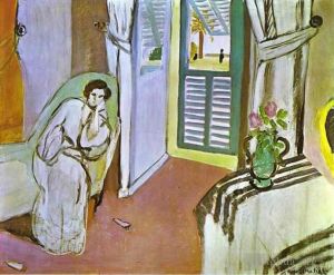 Henri Matisse œuvre - Femme sur un canapé 1920
