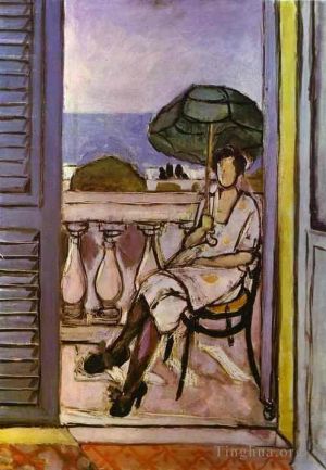 Tous les types de peintures contemporaines - Femme au parapluie 1919