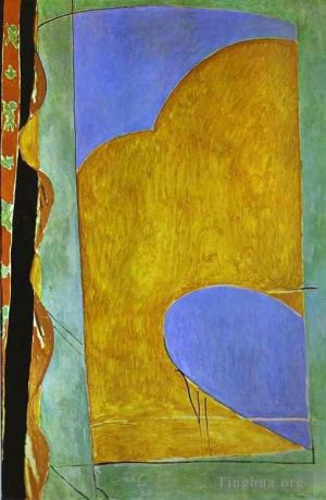Henri Matisse œuvre - Rideau jaune 1914