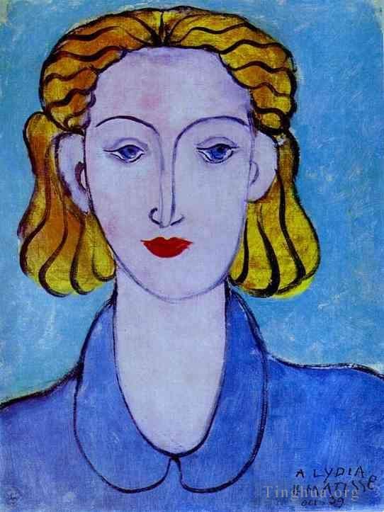 Henri Matisse Types de peintures - Jeune femme dans un chemisier bleu Portrait de Lydia Delectorskaya la secrétaire de l'artiste 1939