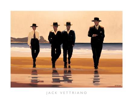 Jack Vettriano Peinture à l'huile - Billy les garçons