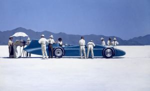 Jack Vettriano œuvre - Oiseau bleu à Bonneville