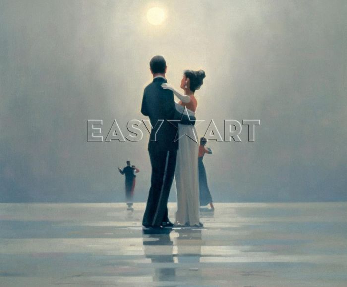Jack Vettriano Peinture à l'huile - Danse-moi jusqu'au bout de l'amour