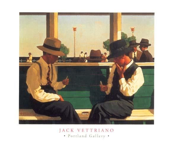 Jack Vettriano Peinture à l'huile - Duellistes