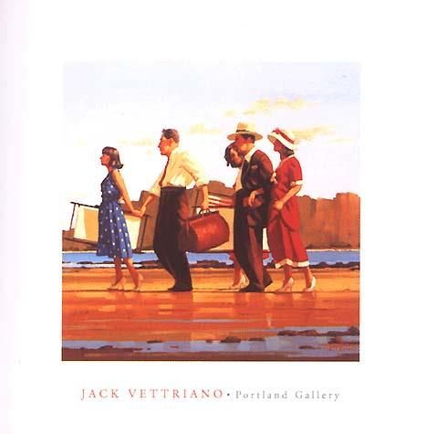 Jack Vettriano Peinture à l'huile - Oh jours heureux