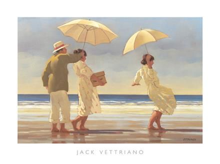 Jack Vettriano Peinture à l'huile - La fête du pique-nique