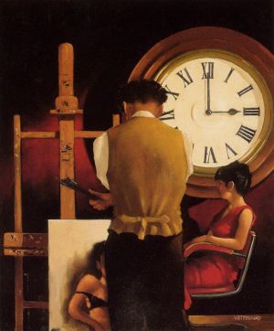 Jack Vettriano œuvre - Horloge