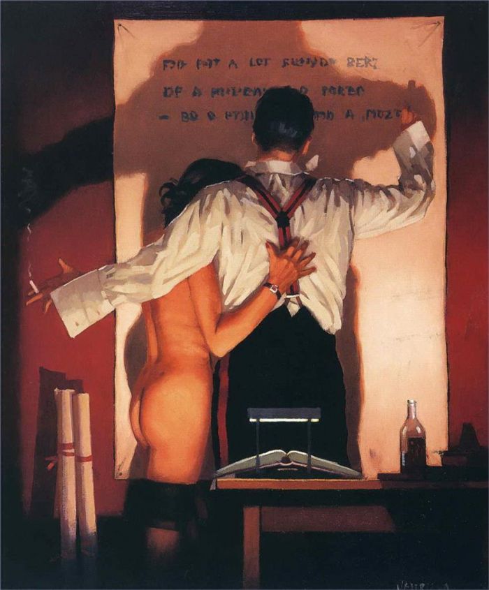 Jack Vettriano Peinture à l'huile - Le grand poète