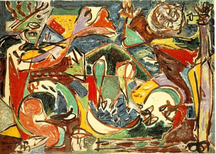Paul Jackson Pollock Peinture à l'huile - La clé