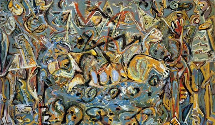 Paul Jackson Pollock Peinture à l'huile - Pasiphaé 1943