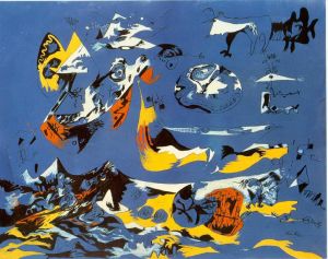 Paul Jackson Pollock œuvre - Bleu Moby Dick