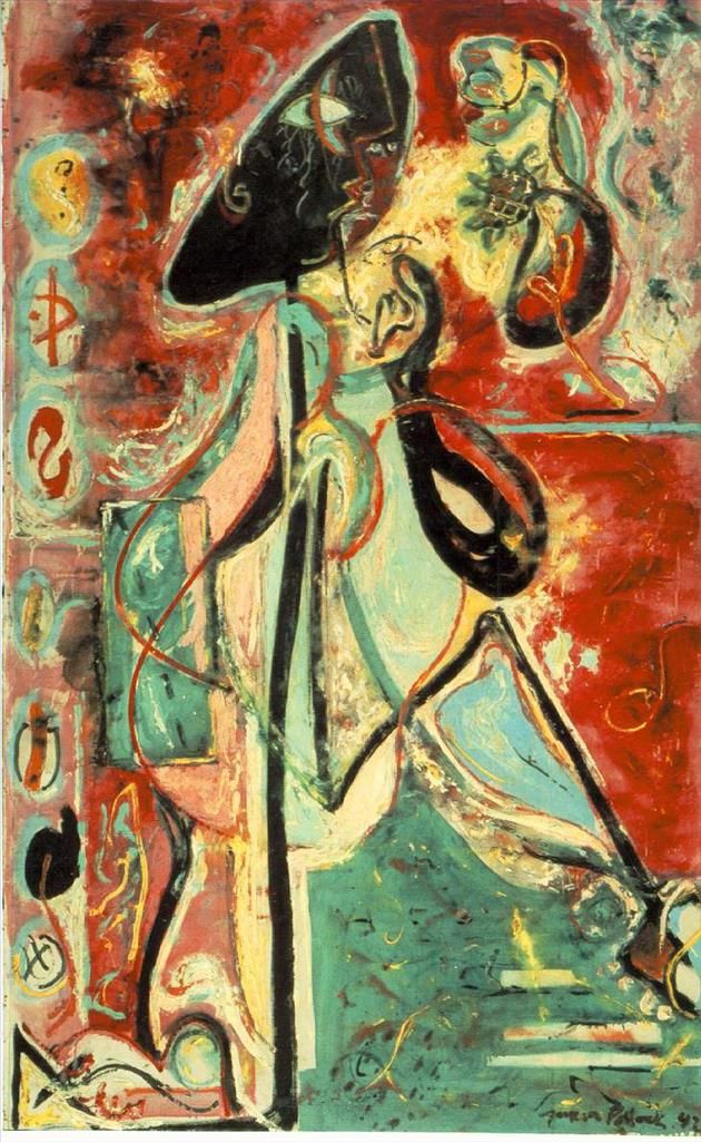 Paul Jackson Pollock Types de peintures - Femme Lune