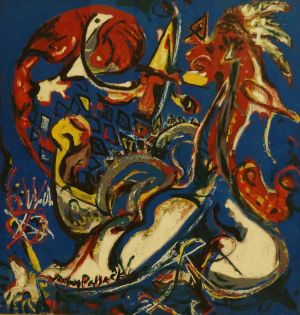 Paul Jackson Pollock œuvre - La Femme Lune coupe le cercle