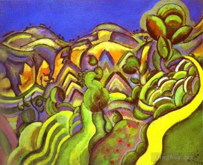 Joan Miró Peinture à l'huile - Ciurana le chemin