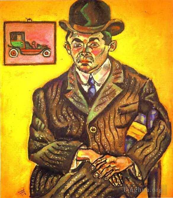 Joan Miró Peinture à l'huile - Portrait d'Hiberto Casany