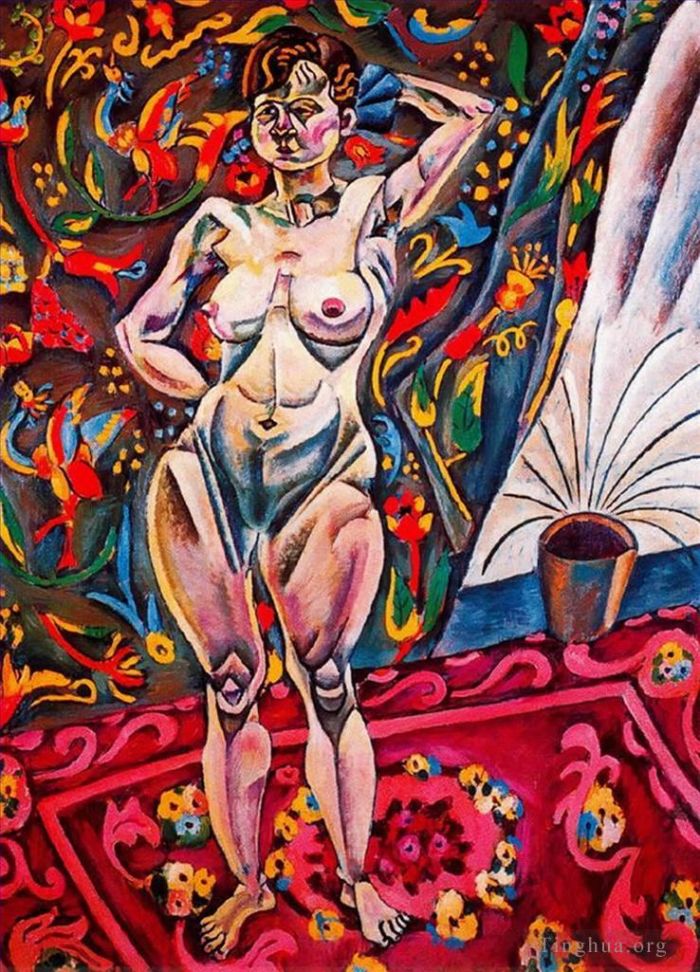 Joan Miró Peinture à l'huile - Debout nu